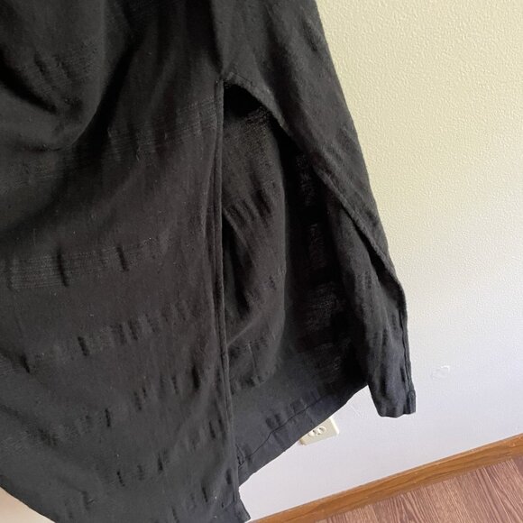 Free People Sz L Cotton Linen Beach Open Back Cutout The Simple Life Maxi Dress - Picture 4 of 14